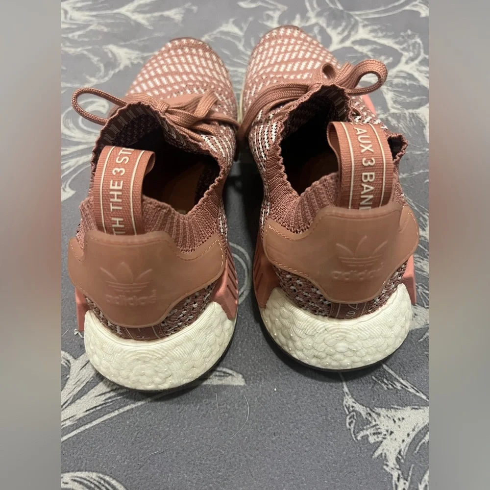 Adidas NMD PR1 Primeknit Sneakers Ash Pink Womens Size 8
